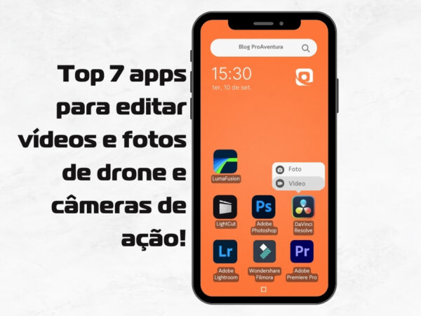 Top 7 apps para editar vídeos e fotos de drone e câmeras de ação!