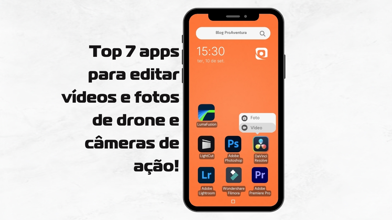 Top 7 apps para editar vídeos e fotos de drone e câmeras de ação!