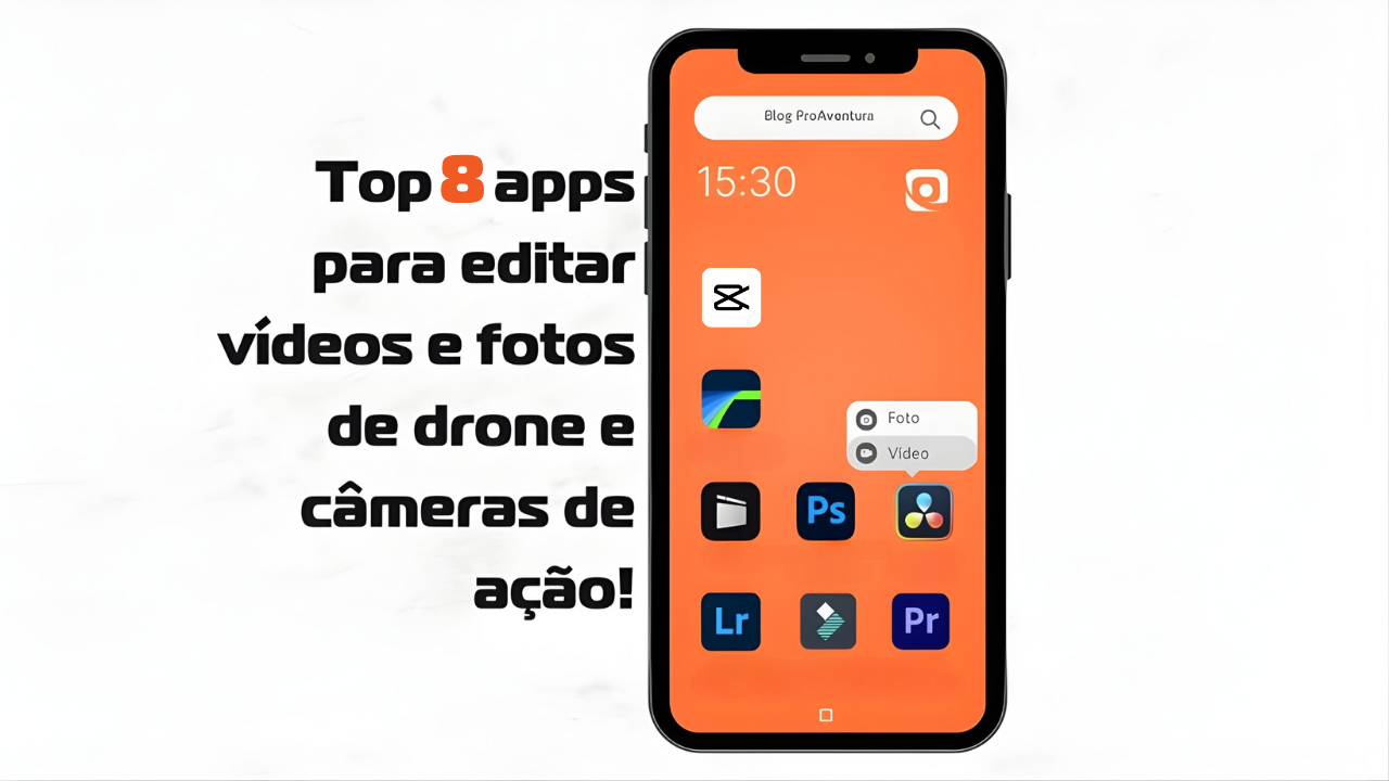 Top 8 apps para editar vídeos e fotos de drone e câmeras de ação!