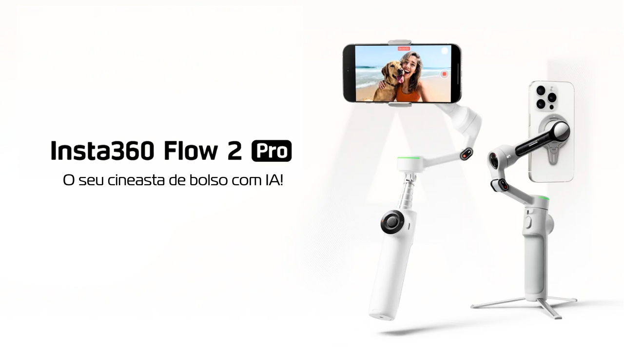 Insta360 Flow 2 Pro: O seu cineasta de bolso com IA!