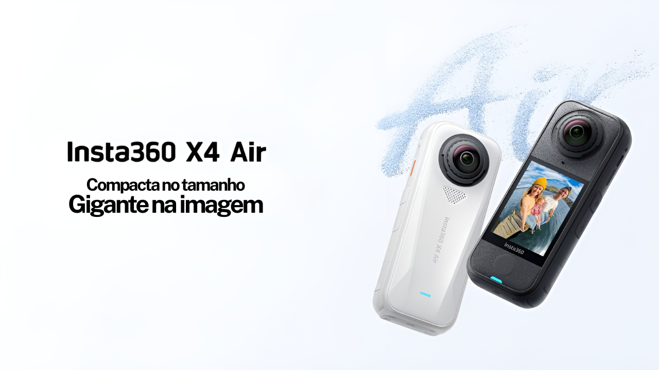 Insta360 X4 Air: A nova câmera 360º 8K ultraleve!