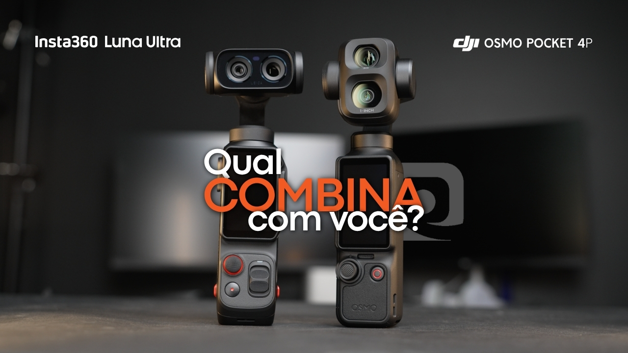 DJI Pocket 4P x Insta360 Luna Ultra: qual combina com você?